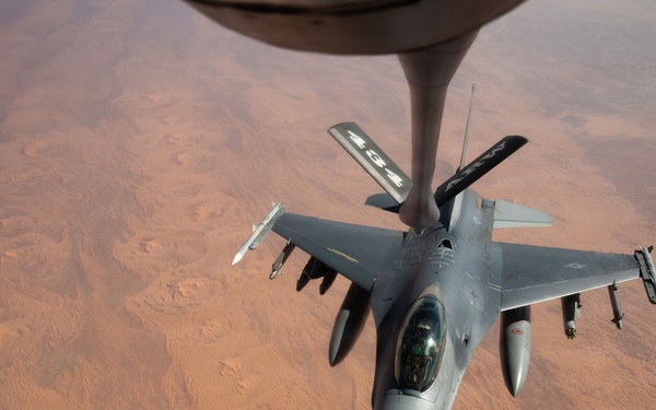 Aerial Refueling Fighting Falcons