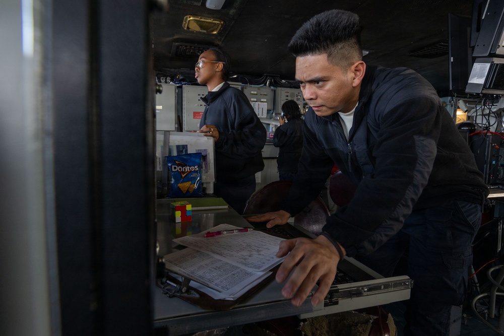 Abraham Lincoln conducts routine operations