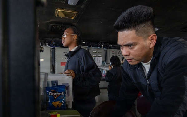 Abraham Lincoln conducts routine operations