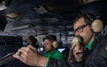 Abraham Lincoln conducts routine operations