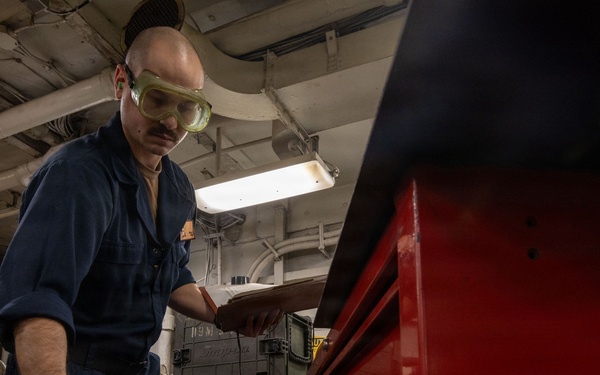 Abraham Lincoln conducts routine operations