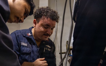 Abraham Lincoln conducts routine operations