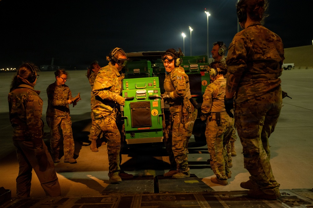 61st Expeditionary Airlift Squadron conducts airlift mission