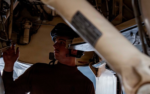 Abraham Lincoln conducts routine aircraft maintenance