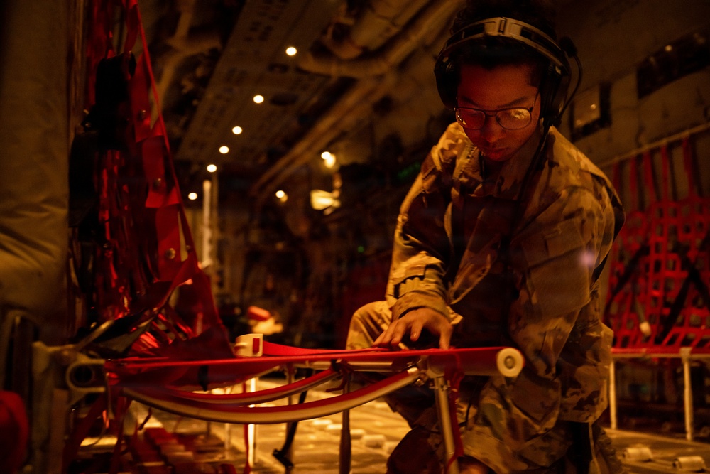 61st Expeditionary Airlift Squadron conducts airlift mission