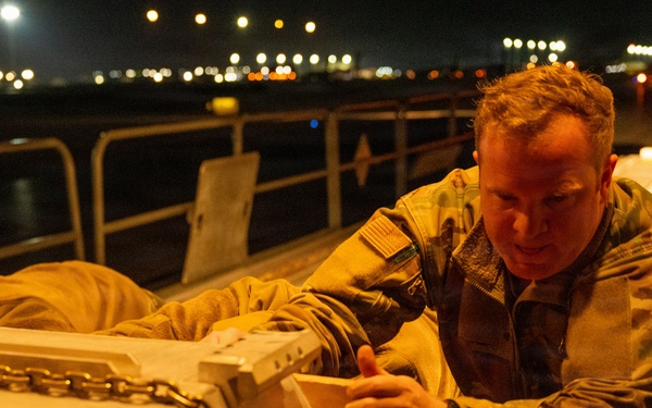 61st Expeditionary Airlift Squadron conducts airlift mission