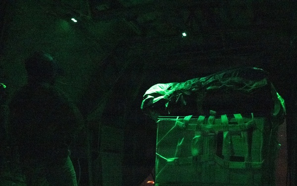 61st Expeditionary Airlift Squadron conducts airdrop mission