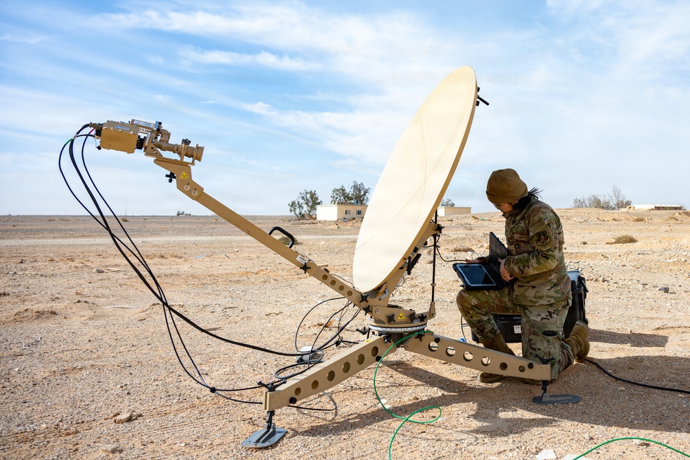 Communications Setup at Readiness and Dispersal Exercise