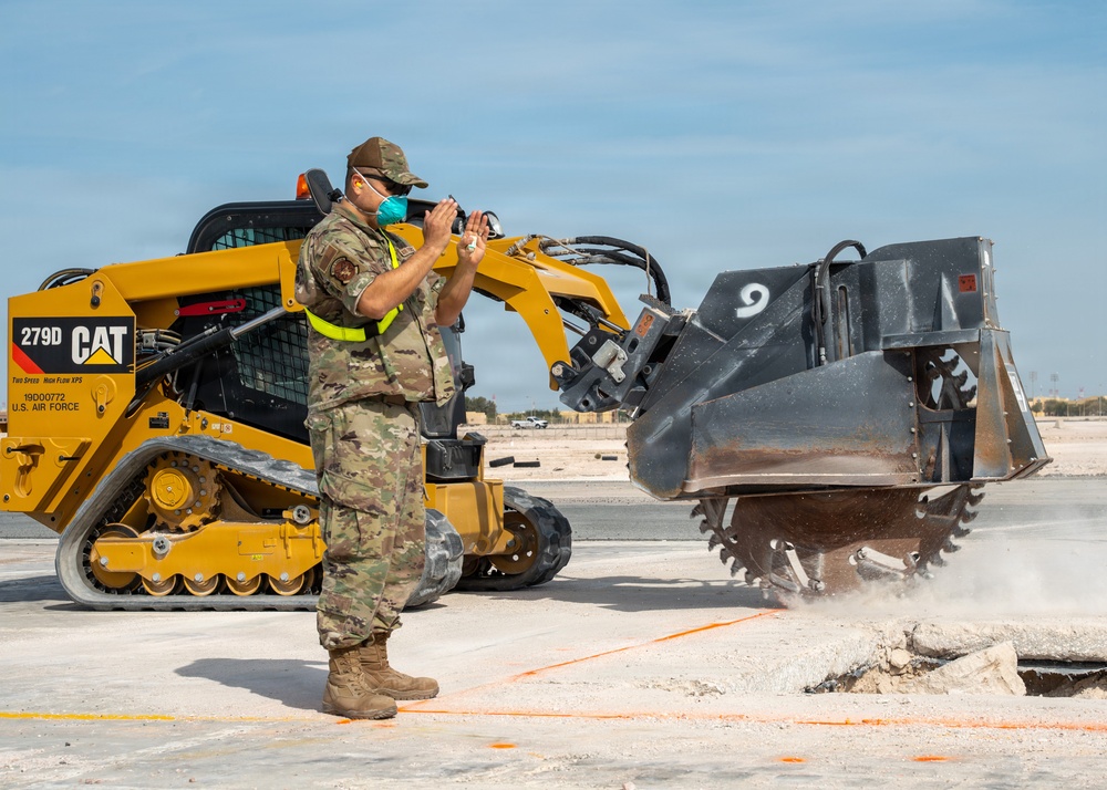 379th ECES trains to restore runways during RADR exercise