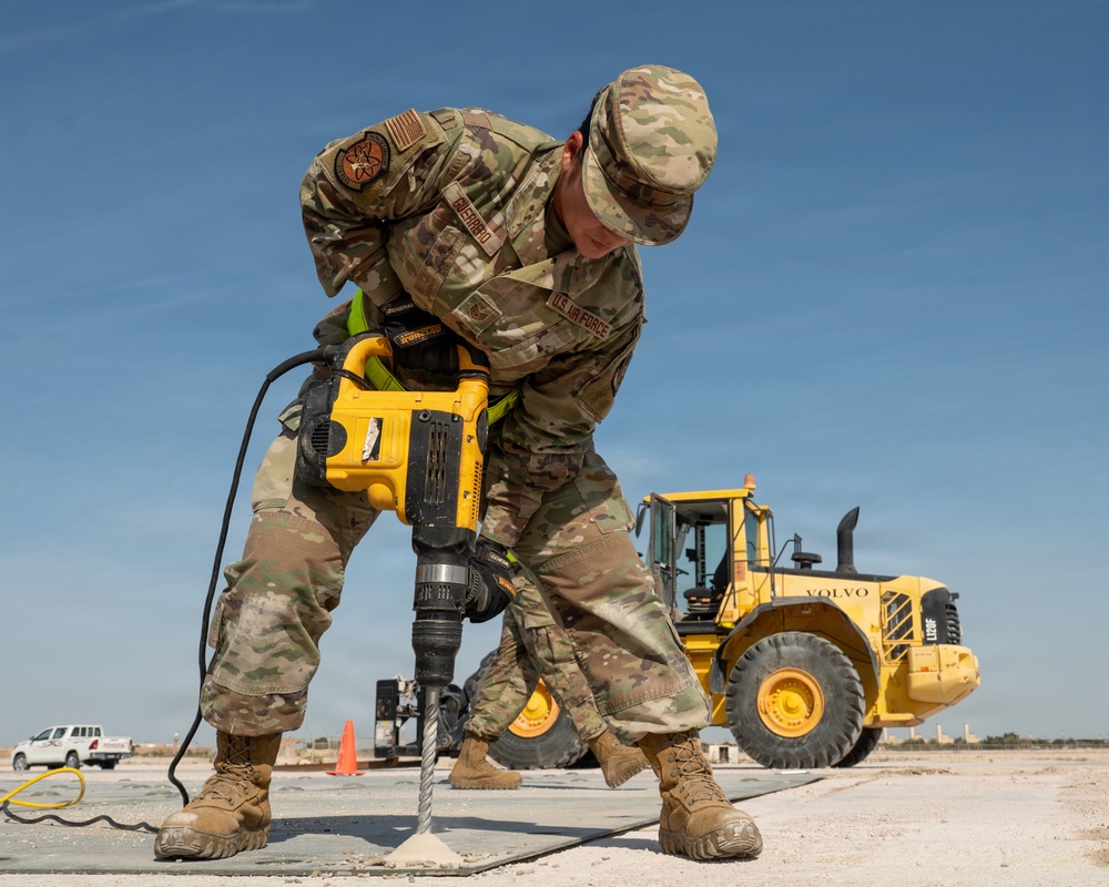 379th ECES trains to restore runways during RADR exercise
