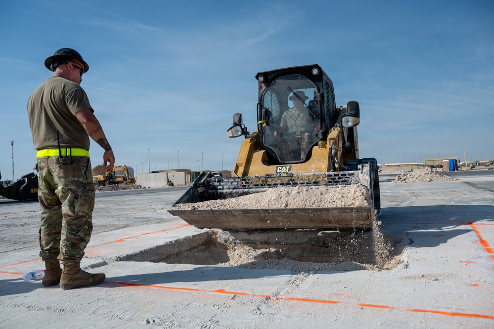 379th ECES trains to restore runways during RADR exercise
