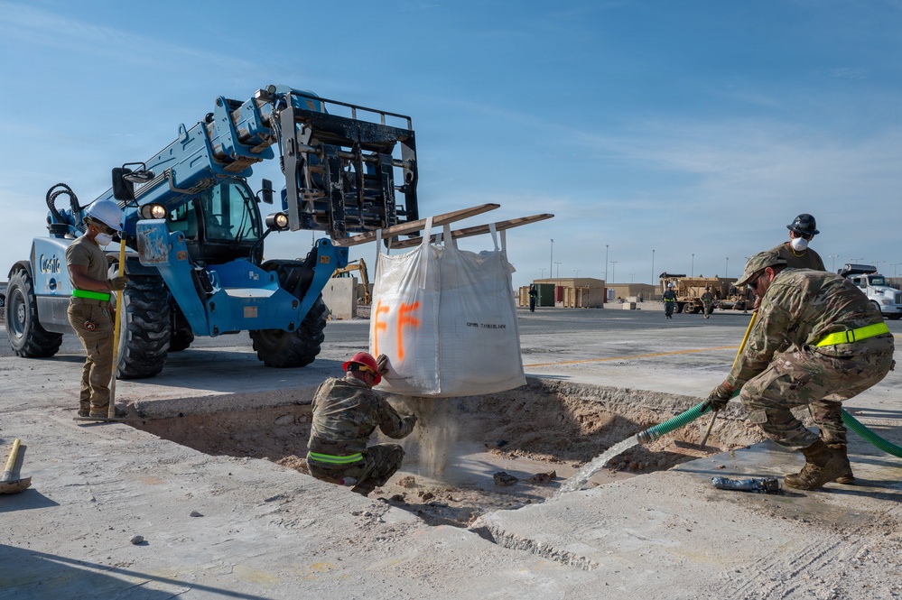 379th ECES trains to restore runways during RADR exercise