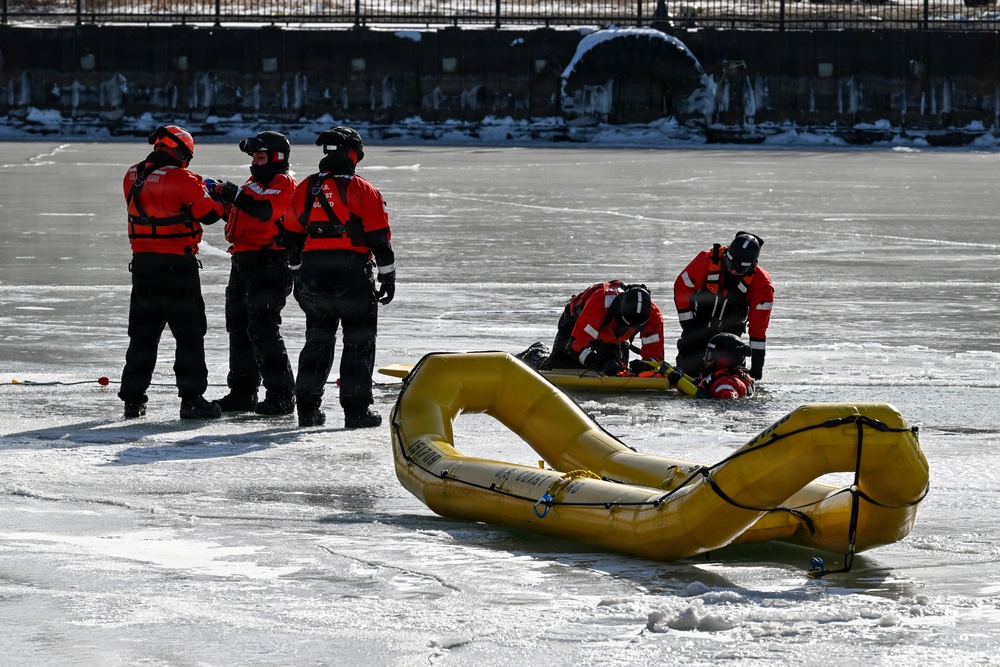 U.S. Coast Guard Station Lorain Ice Rescue School
