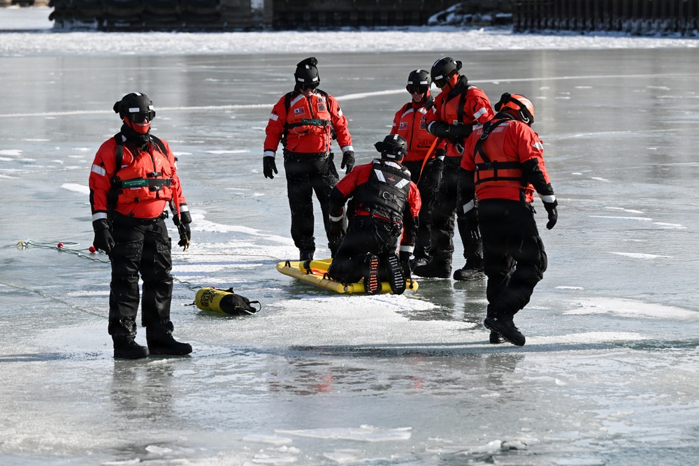 U.S. Coast Guard Station Lorain Ice Rescue School