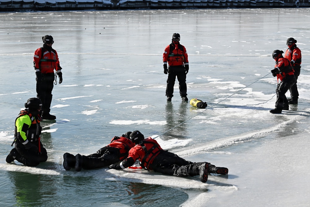 U.S. Coast Guard Station Lorain Ice Rescue School
