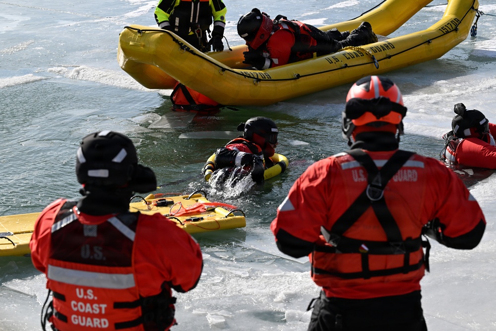 U.S. Coast Guard Station Lorain Ice Rescue School