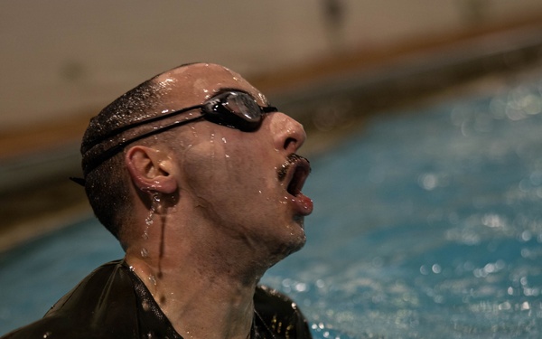 U.S. Marines participate in Water Survival Advanced Course