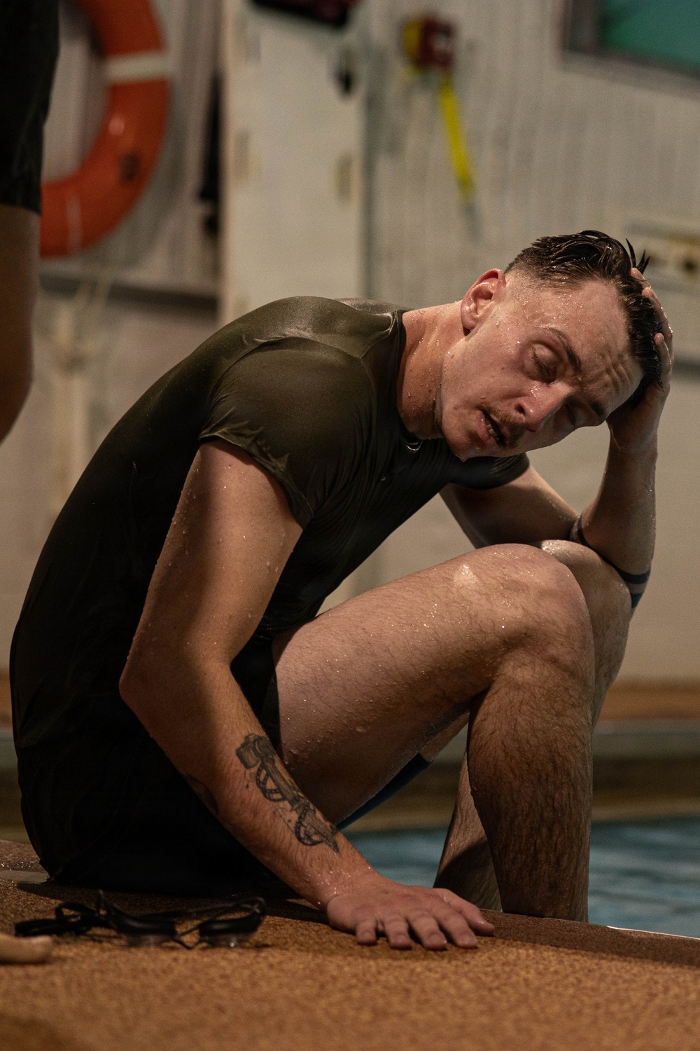 U.S. Marines participate in Water Survival Advanced Course