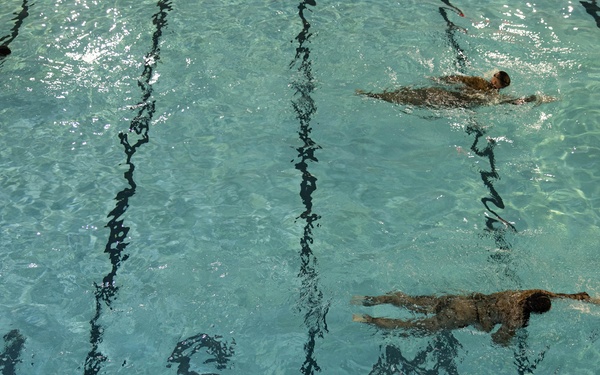 U.S. Marines participate in Water Survival Advanced Course