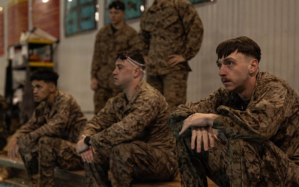 U.S. Marines participate in Water Survival Advanced Course