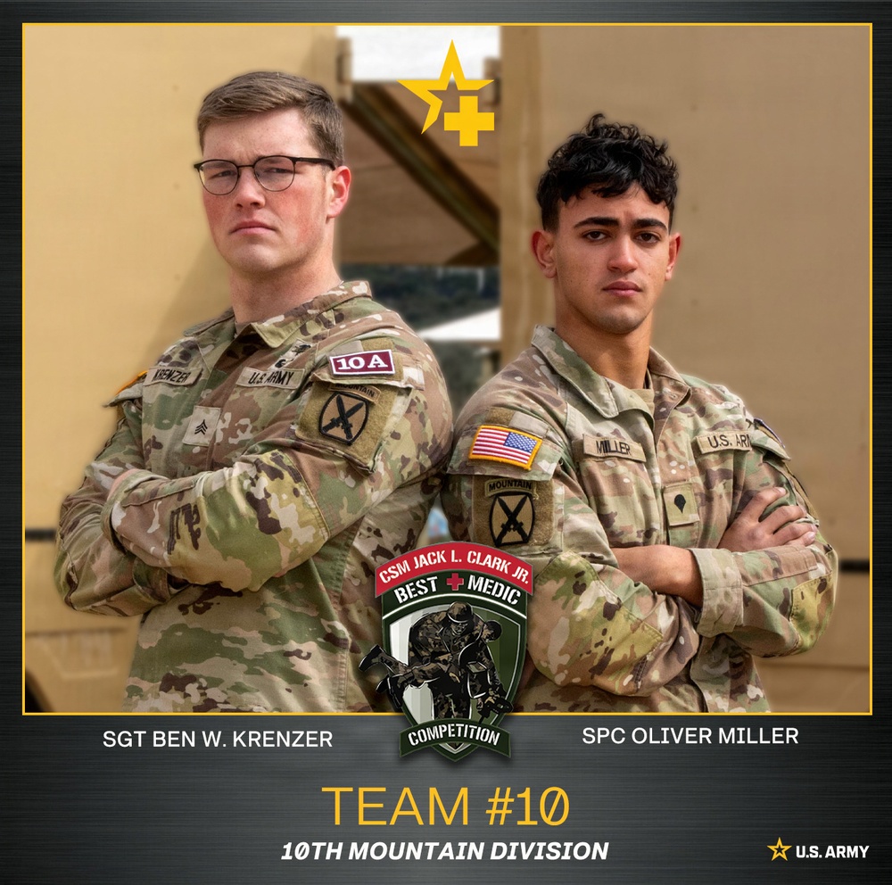 2026 CSM Jack L. Clark Best Medic Competition Team