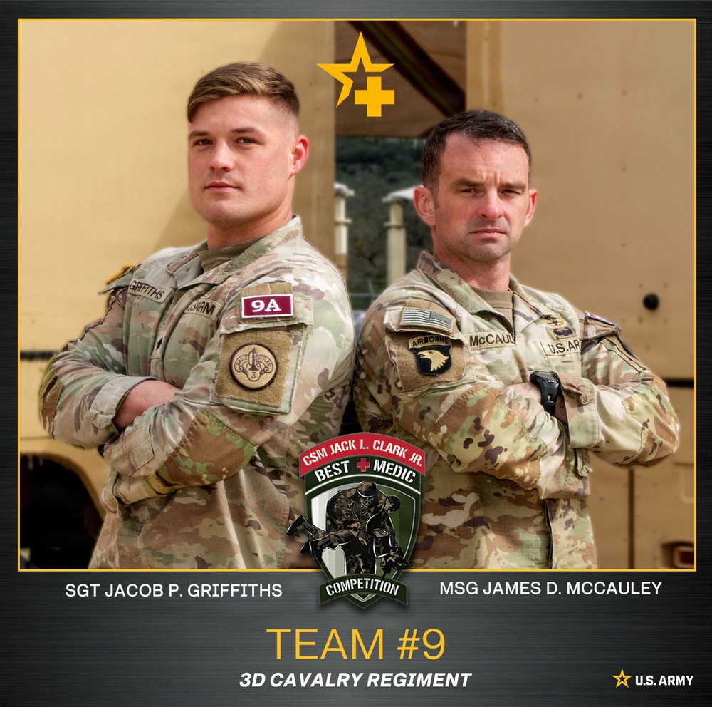 2026 CSM Jack L. Clark Best Medic Competition Team