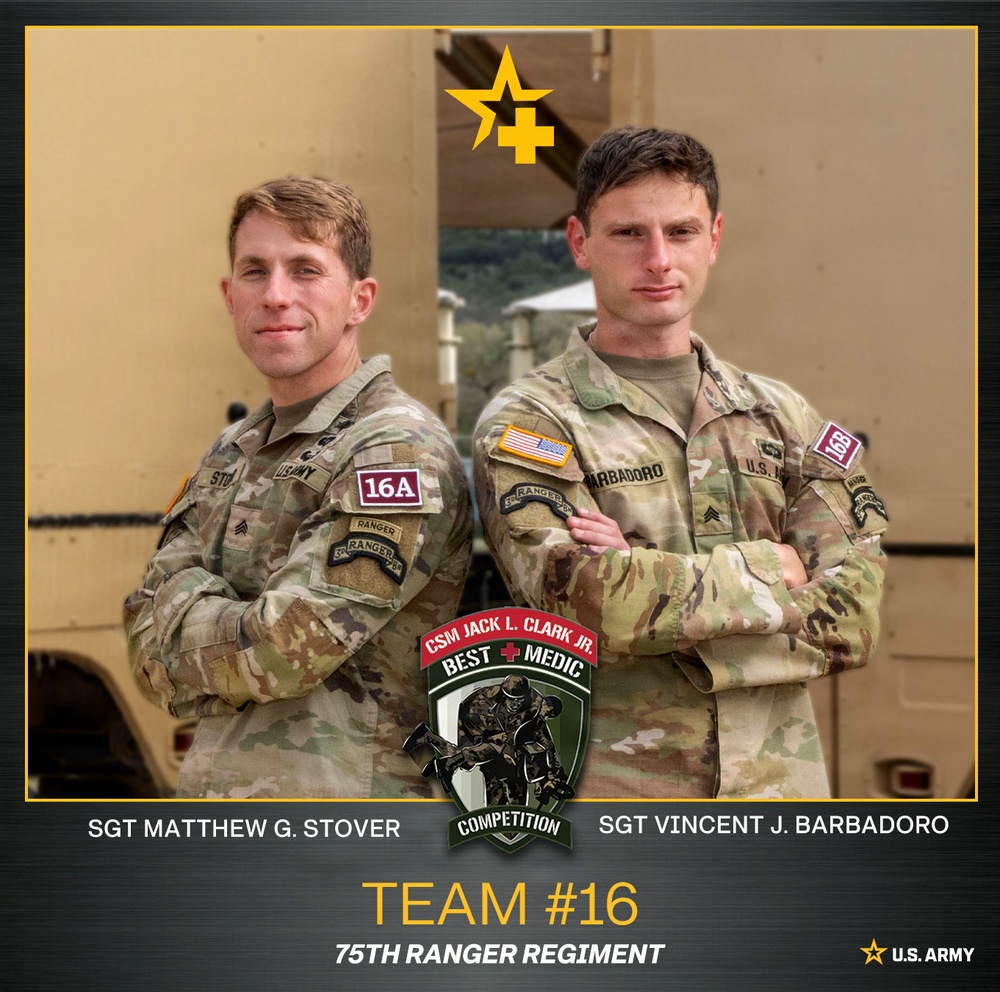 2026 CSM Jack L. Clark Best Medic Competition Team