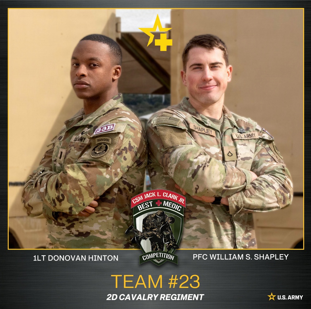 2026 CSM Jack L. Clark Best Medic Competition Team