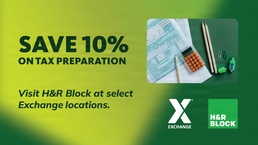 Exchange, H&amp;R Block Offer Military Shoppers 10% Off Tax Preparation