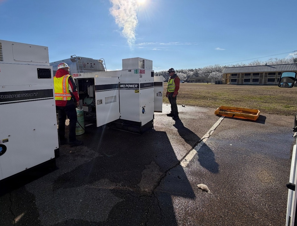 USACE Repositions Emergency Power Team to support Mississippi After Storm