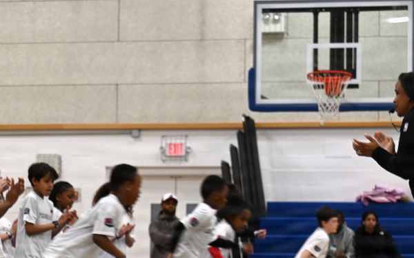 Wizards host hoops for JBAB troops, families