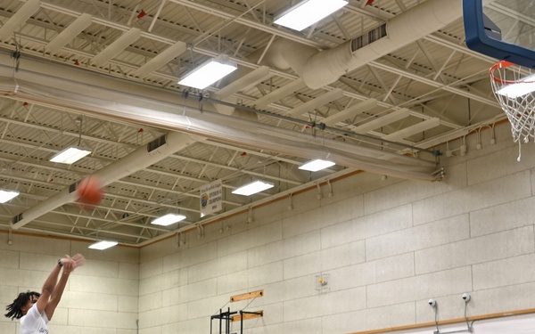 Wizards host hoops for JBAB troops, families