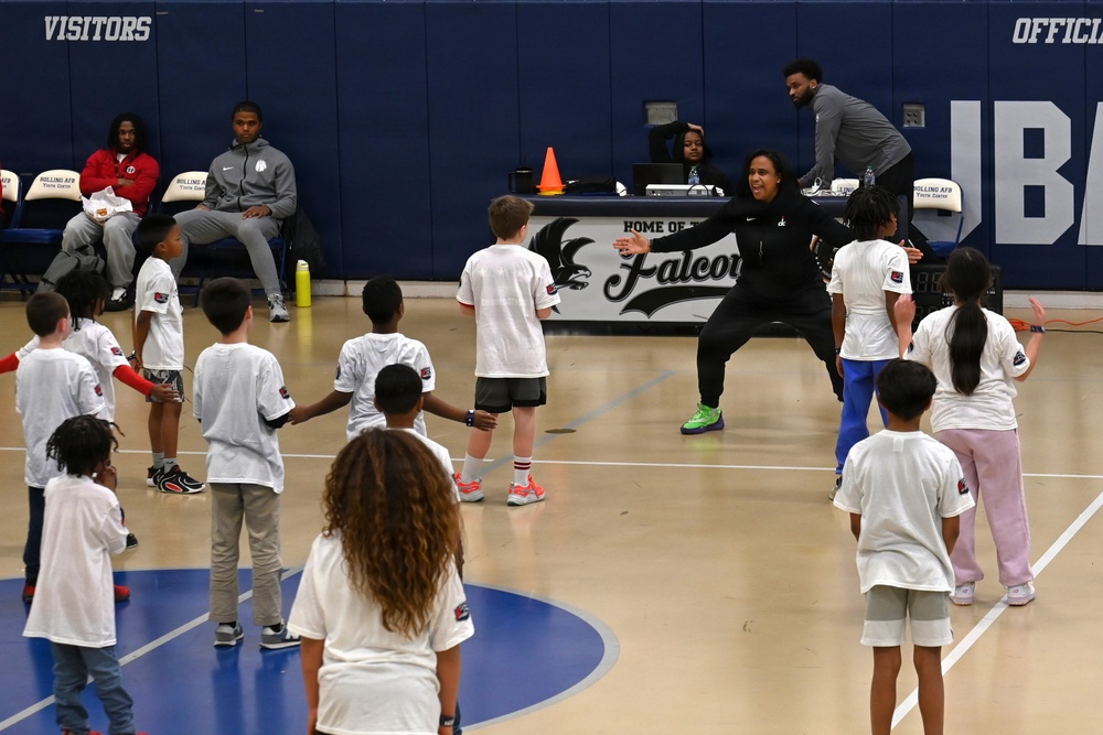 Wizards host hoops for JBAB troops, families