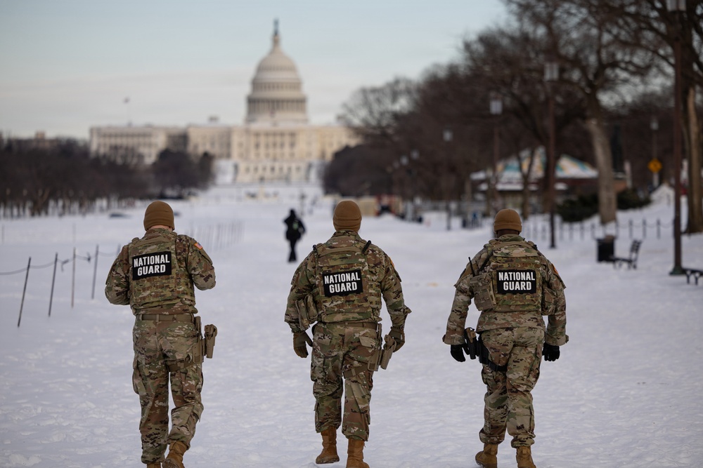 National Guard Maintains Visible Presence Near National Mall for D.C. Safe and Beautiful Mission