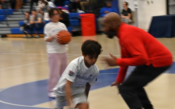 Wizards host hoops for JBAB troops, families
