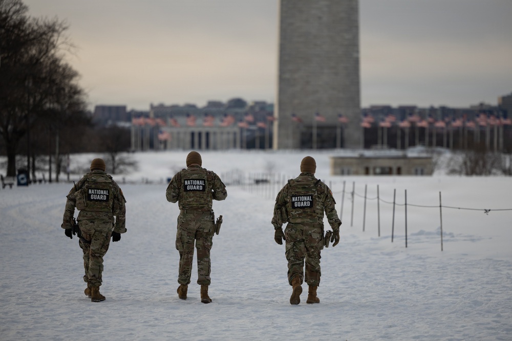 National Guard Maintains Visible Presence Near National Mall for D.C. Safe and Beautiful Mission
