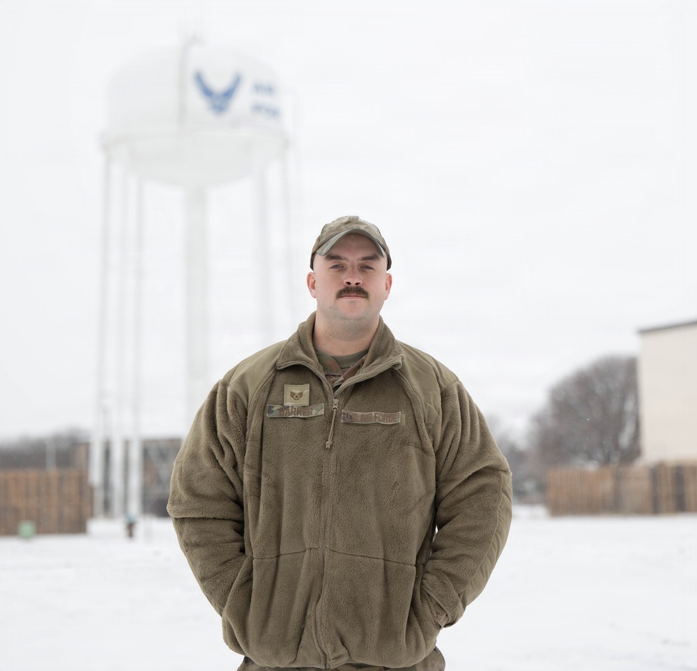 Altus Air Force Base Mission Essential Personnel Work in A Winter Wonderland