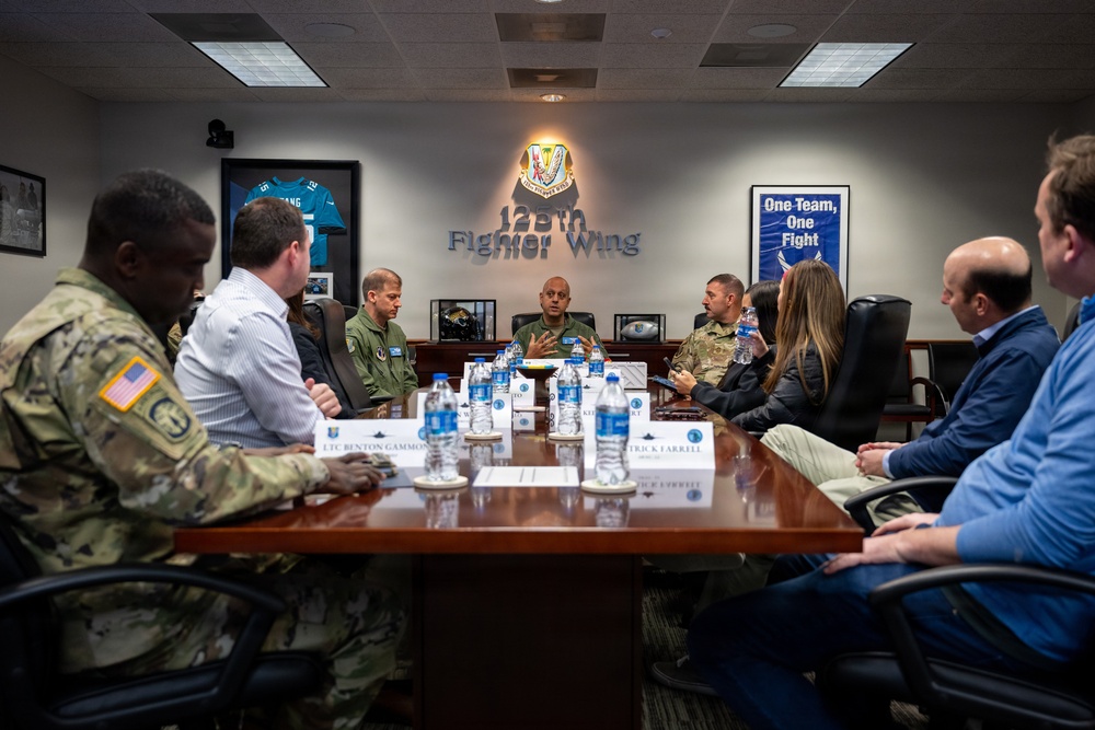 Staff Delegates Visit Florida Air National Guard's 125th Fighter Wing