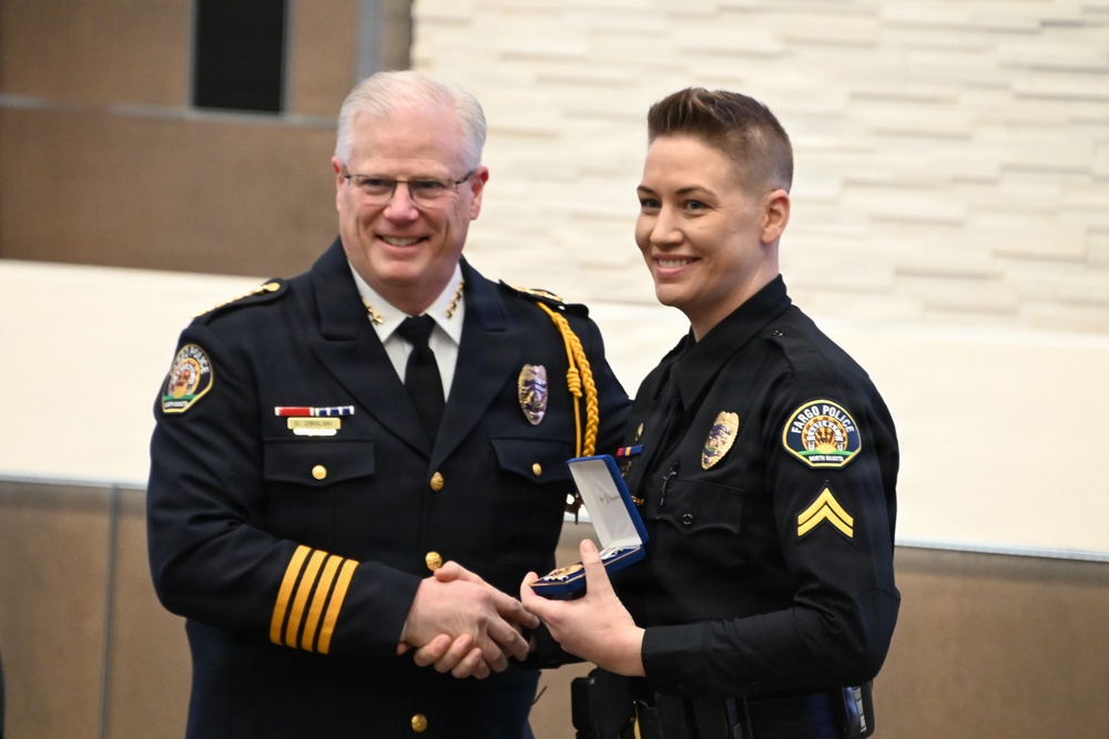 MSgt Lacey Bunkelman Named 2026 Fargo, N.D. Police Dept. Officer of the Year