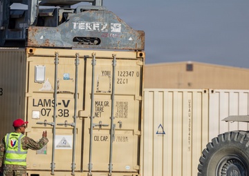 401AFSB prepares APS-5 equipment in support of the Civil-Military Coordination Center