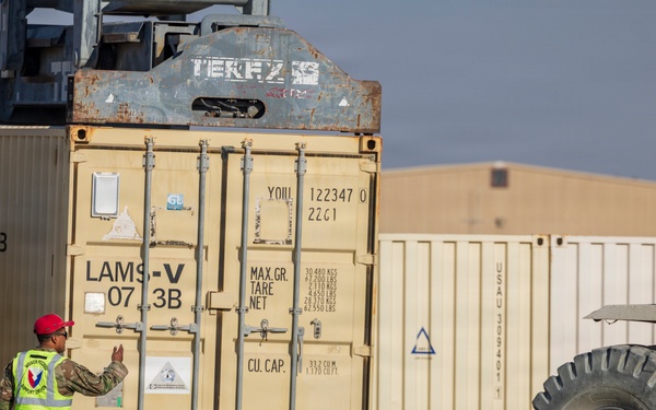 401AFSB prepares APS-5 equipment in support of the Civil-Military Coordination Center