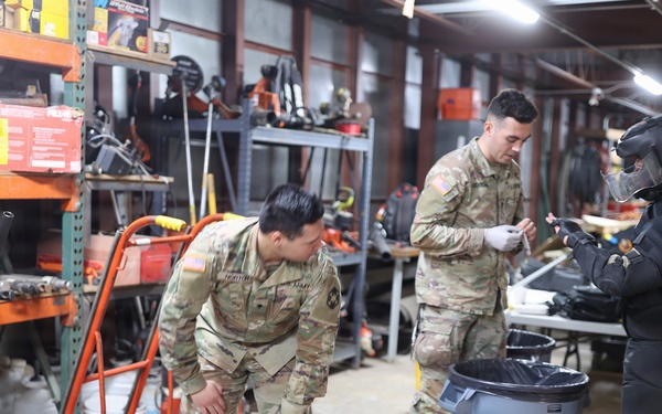 Medics kept a sharp eye on everyone during Combatives