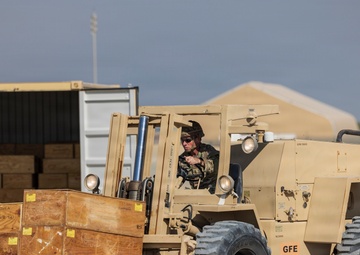 401AFSB prepares APS-5 equipment in support of the Civil-Military Coordination Center