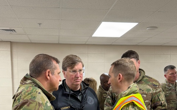 Vicksburg District Commander with Mississippi Govenor