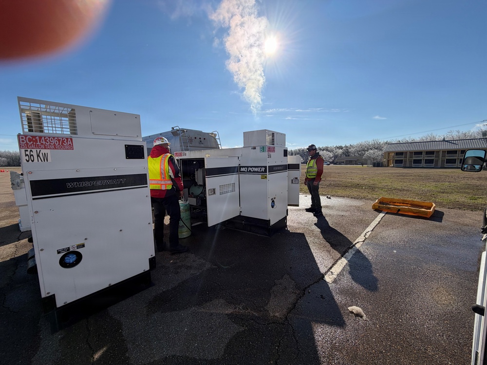 Loading Generators at Camp McCain Jan 27th
