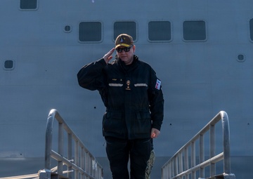 U.S. 2nd Fleet Vice Commander Visits Italian Navy Ship ITS Alpino