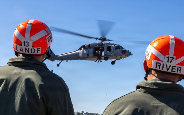 Navy Rescue Swimmer Candidates Participate in Hoist Training at NAS Pensacola