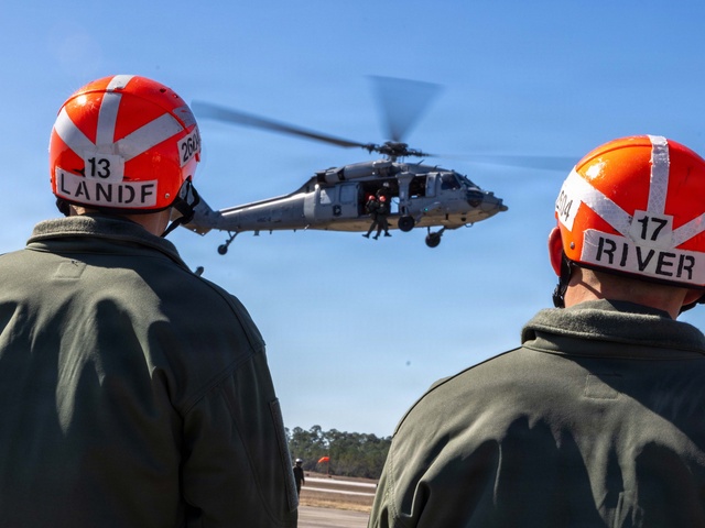 Navy Rescue Swimmer Candidates Participate in Hoist Training at NAS Pensacola