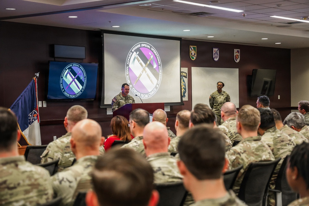 95th Civil Affairs Brigade (Special Operations) (Airborne) Change of Responsibility