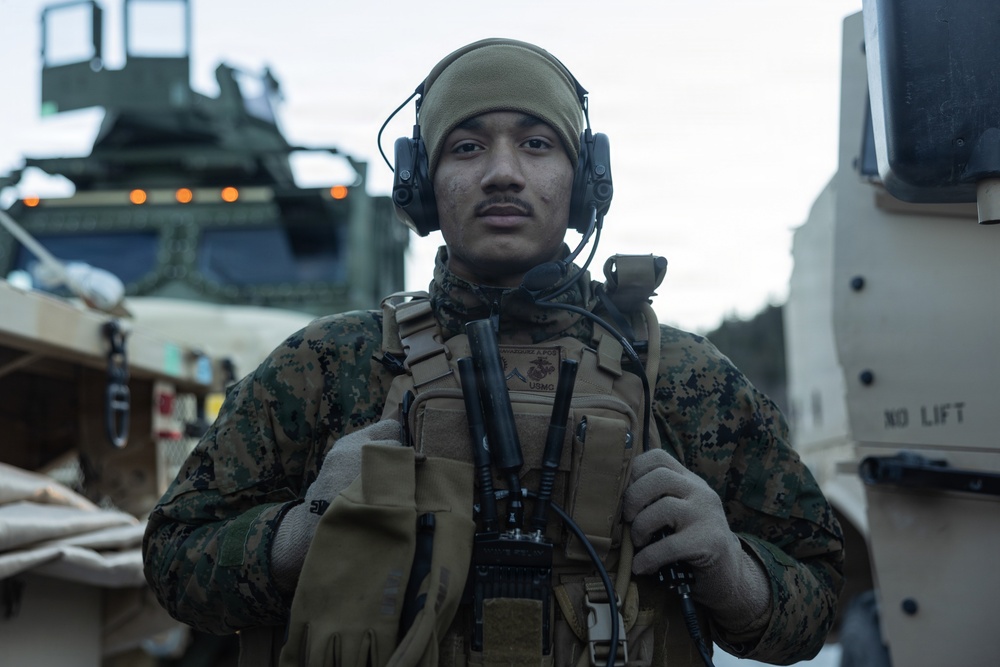 CORE26 | U.S. Marines Conduct Logistics Convoy in Preparation for Exercise Cold Response 26